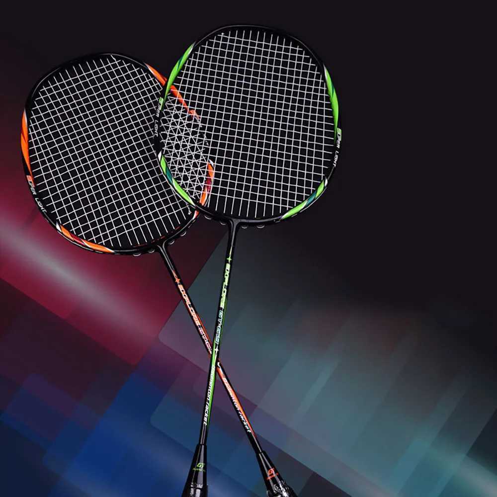Guangyu carbon composite badminton racket suitable for adults exercise and entertainment string rod 8-20lb 2-piece pair 4UW241221
