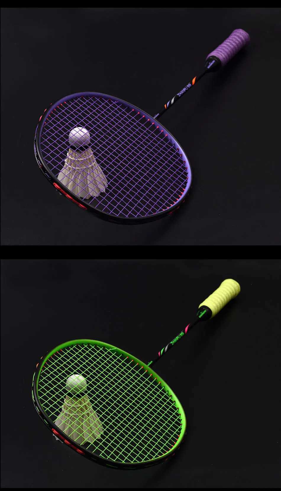 Guangyu battle axe 0U badminton racket ultra light 54g standard adult all carbon racket single lens gift boxW241221