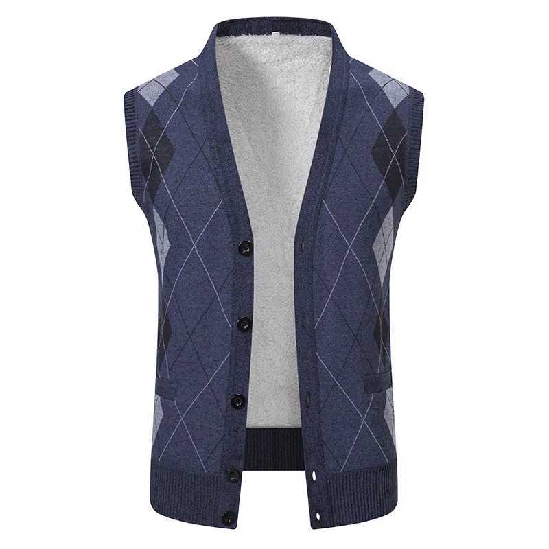 Men Autumn Sweater Vests Cardigan Waistcoats High Quality Male Business Casual Sleeveless Sweaters New Winter Outwear Vests 4XXJ241221