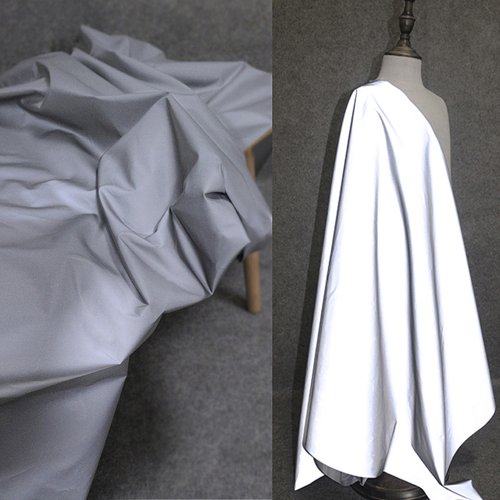 Night Vision Reflective Safety Warning Fabric 50cm Chemical Fiber Weathercoat Fabric