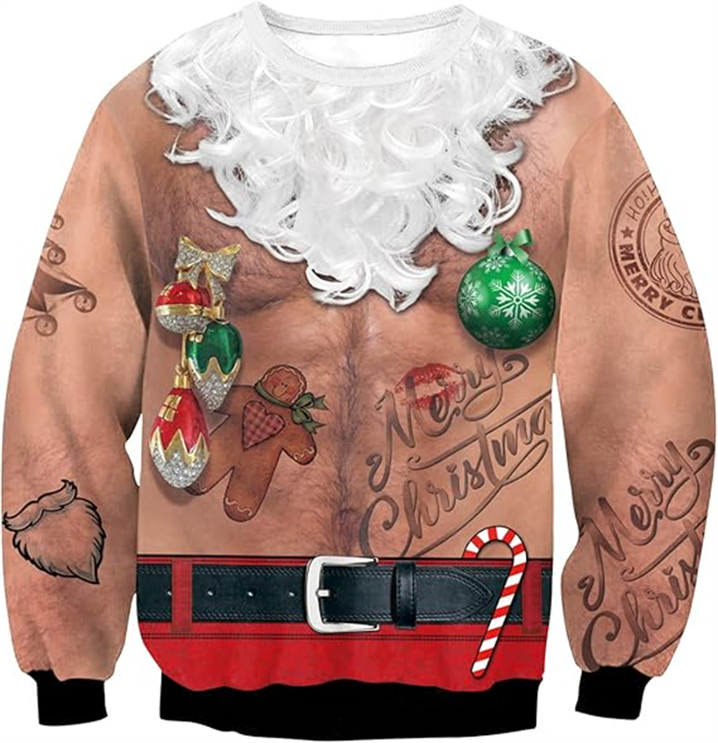 Funny Men Women Ugly Christmas Sweater New Humping Reindr Climax Tacky Christmas Jumpers Top Couple Holiday Party Sweatshirts S251110