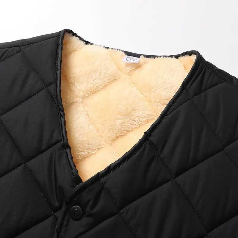 Vests Jacket Men Autumn Winter Fleece Sleeveless Jackets Men Clothing Waist Coat Fashion Solid Waistcoat Clothing Plus Size 6XLXJ241221