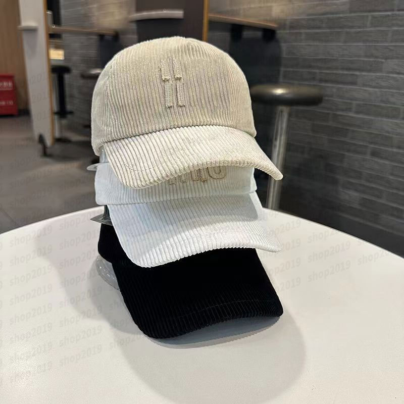 Classic MLetter denim baseball cap luxury designer summer sun hat for men and women