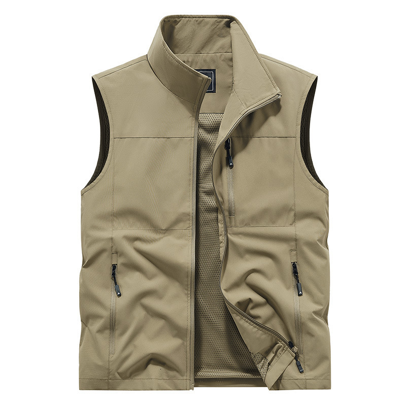 Outdoor Casual Large Pocket Fashion Coat High Quality Design Hot Street Wear Vest For Men
