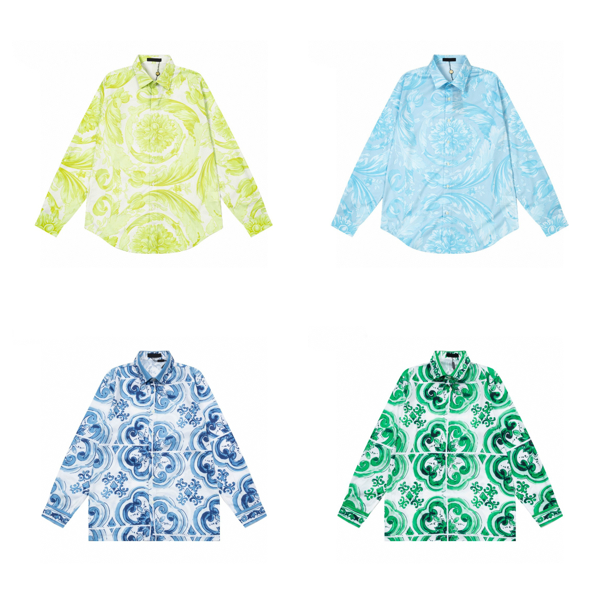 Men's designer shirt Summer Long sleeve casual shirt Fashion loose polo shirt Beach style Breathable T-shirt T-shirt clothing KNB3