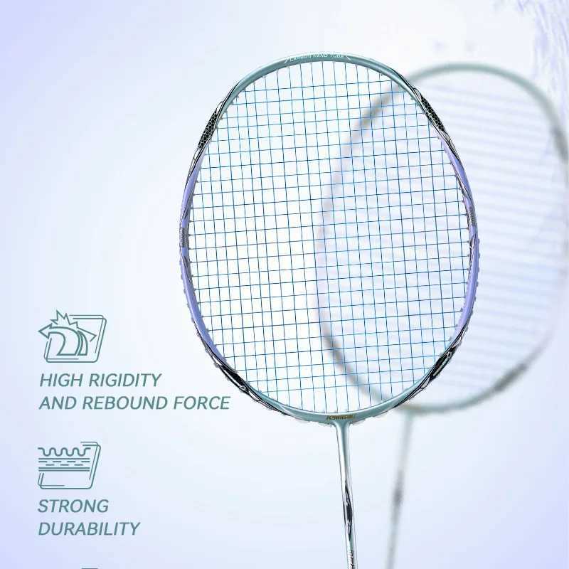 Kawasaki Badminton Racket Professional 5U ultra light carbon fiber Badminton Rackets Dragon 66 with covered shell and Badminton gripW241221
