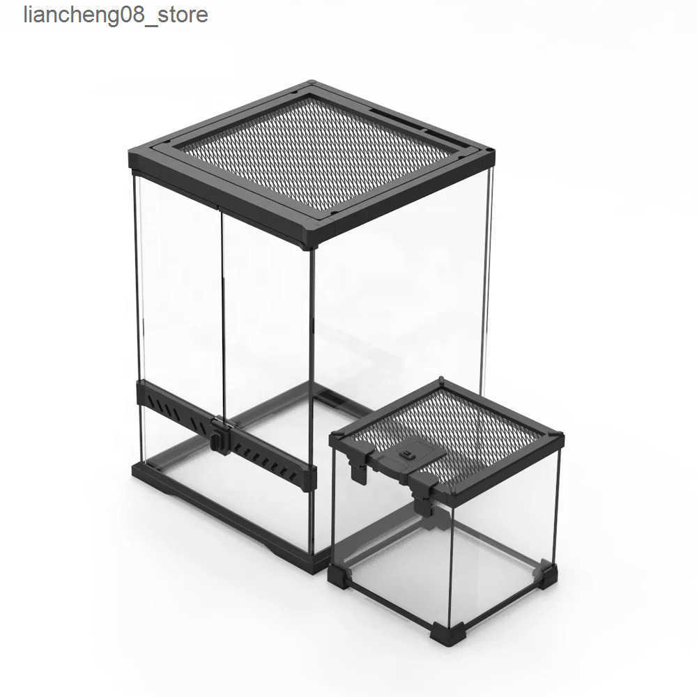 Other Pet Supplies Glass Feeding Cabinet Climbing Pet Room Corn Snake Clover Lizard Sea Turtle Amphibious Aquarium Rainforest Aquarium L240910