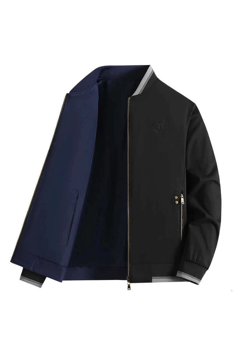 double side wear Mens High-quality Jacket Autumn spring High-end Business Leisure Fashion Outdoor Sports Windproof Jacket 241217