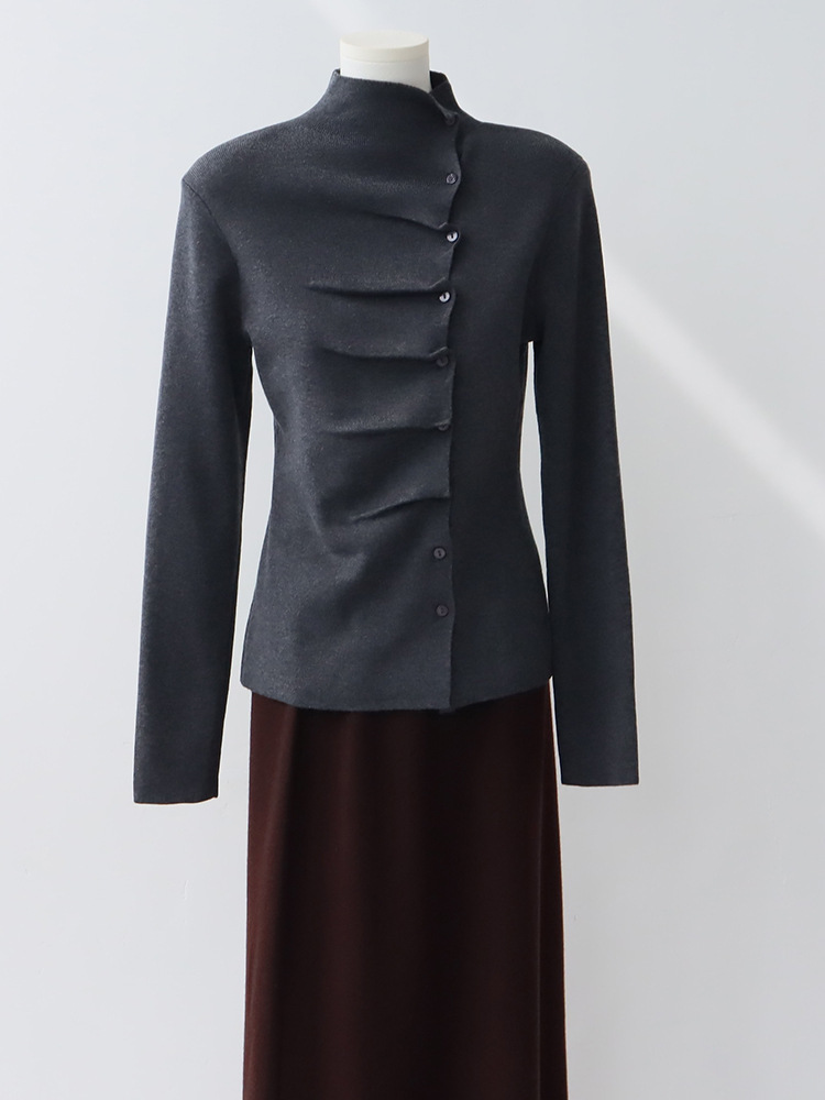 DIB7 luxury hidden link 5A masrter quality Versatile Feminine Layering Piece: Lightweight Mixed Fabric Pullover Jacket Suitable for Multiple Outfits