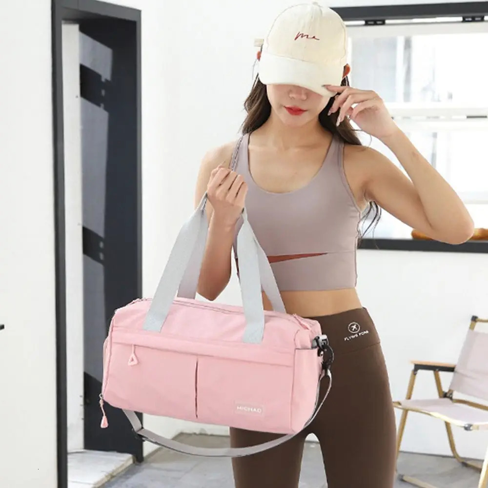 Shoe accessories yoga mat bag dry wet separation waterproof gym shoulder bag large capacity nylon fitness handbag sports bag 241220