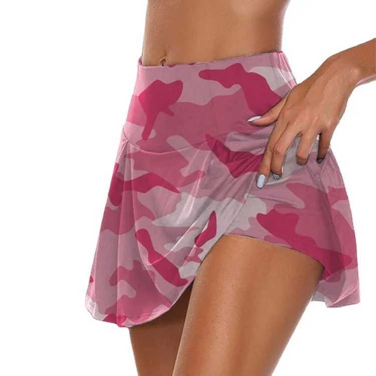 Tennis for Women Dance Fitness Solid Sports Skirts Women Tennis Running Skort Active Athletic Yoga Fitness Skirt ShortXJ241221