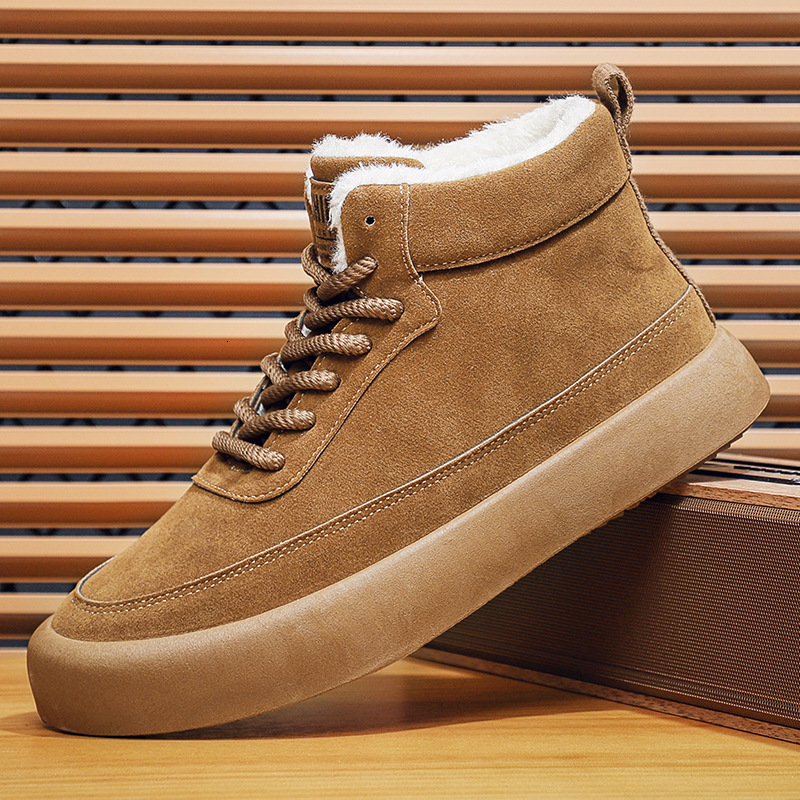 designer boot 2024 Winter New fashion Men's Snow Boots With Velvet Thickened Men's Shoes Warm high quality Cotton Shoes Men's Large Cas