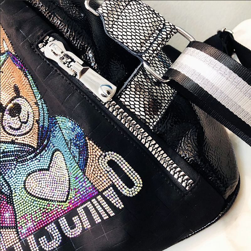 2024 New Brand Women's Backpack Colorful Dias Cute Bear Bagpack Large Capacity Fashion Shoulder Bag Girl' Schoolbag