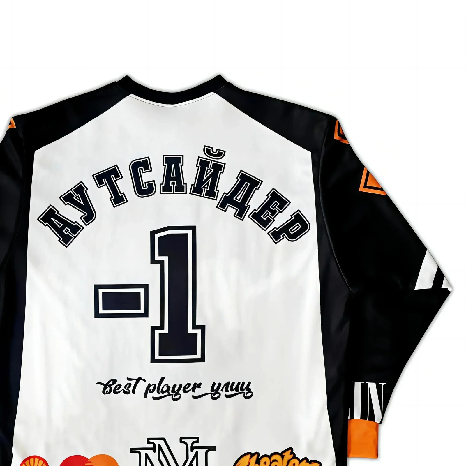 Harajuku Y2K Sprots Long Sleeves T shirts Men Hip hop Casual Fashion Streetwear Loose Baseball Jersey Tops Clothing 241217