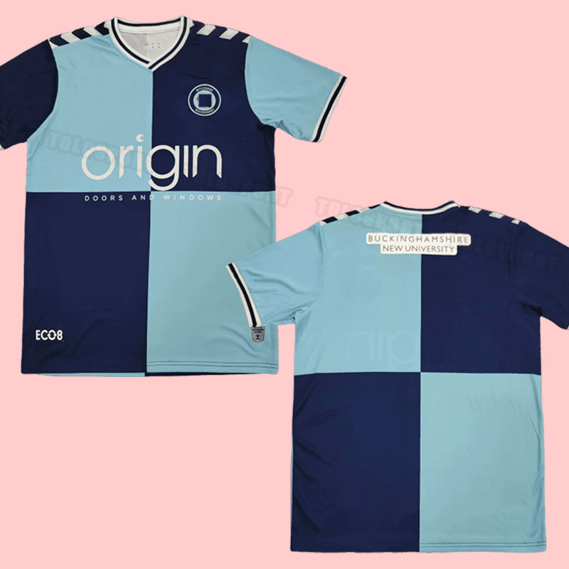 Wycombe 2024 2025 Wanderer Soccer Jerseys Official Football Shirt Kit for Men Home and Away 24 25
