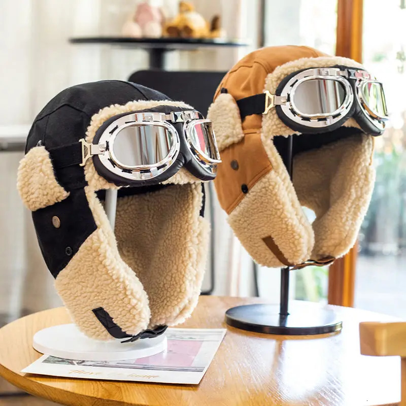 pilot hat Lei Feng hat mens winter air-cooled protective earmuffs warm bicycle skiing hat 241220