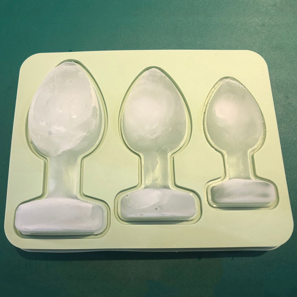 1-5Pcs Silicone Prank Butt Plug Shaped Mold Prank Ice Cube Mold Tray Novelty Ice Cube Trays for DIY Cake Chocolate Candy