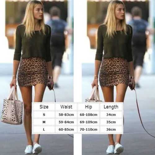 Sexy Women Leopard Grain Printed Skirt Summer Fashion Trend Short High Waist Pencil Bag Hip Wild Fashion Casual Mini SkirtXJ241221