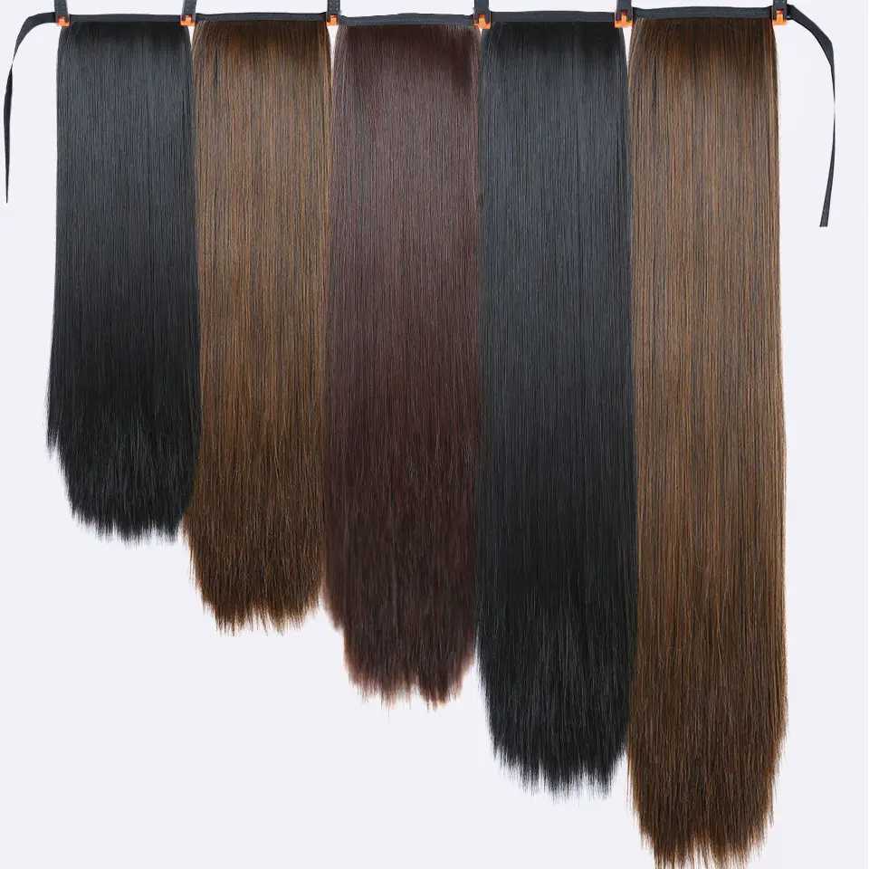 Synthetic Pony Tail Hair Wigundle False Hair Tail Hair Ponytail In Straight Clip Hairpiece With Hairpins Extensions For WomenXJ241221