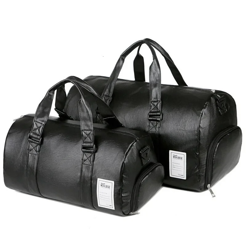 Fitness foreskin leather sports bag mens sports bag fitness yoga travel bag shoulder Sac De sports bag 241220