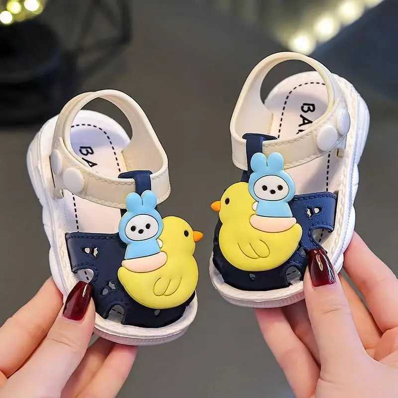 Sneakers Casual Cute Cartoon Breathable Sandals For Baby Girls Lightweight Anti Slip Sandals For Indoor Outdoor All Seasons H241221