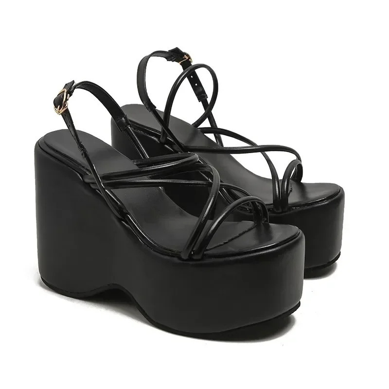 Platform Womans Sexy Sandals Shoes Punk Wedges High Heels Comfy Leisure Woman Shoes Sandalias 241220