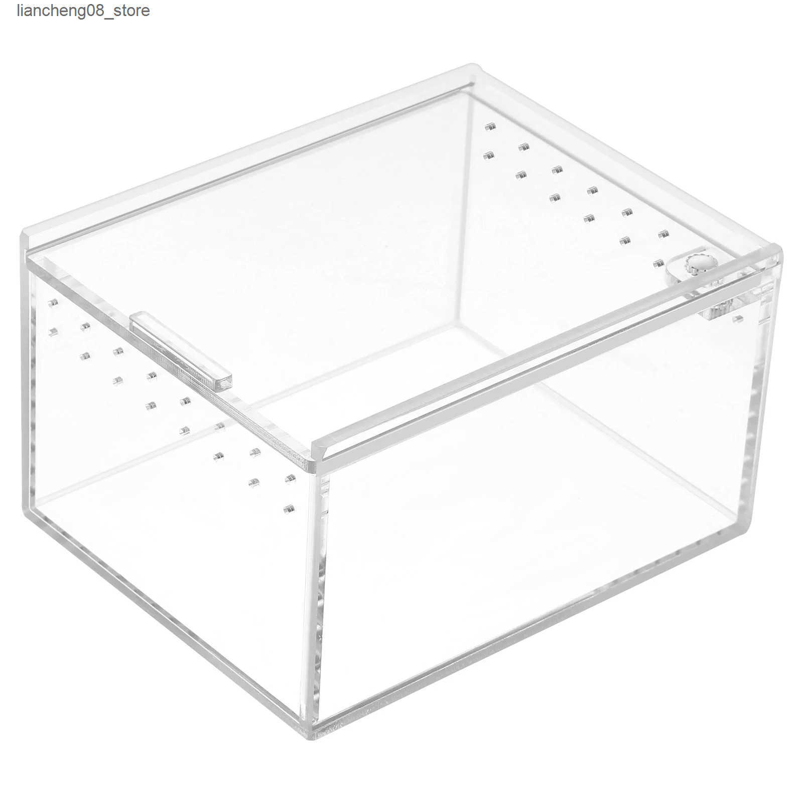 Other Pet Supplies Acrylic reptile box reptile aquarium insect spider kennel box small animal playground pen lizard jar L240910