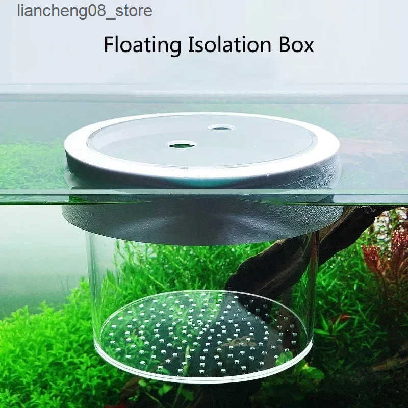 Other Pet Supplies Floating fish hatching isolation box acrylic fish tank breeding box incubator fish egg net aquarium accessories L240910