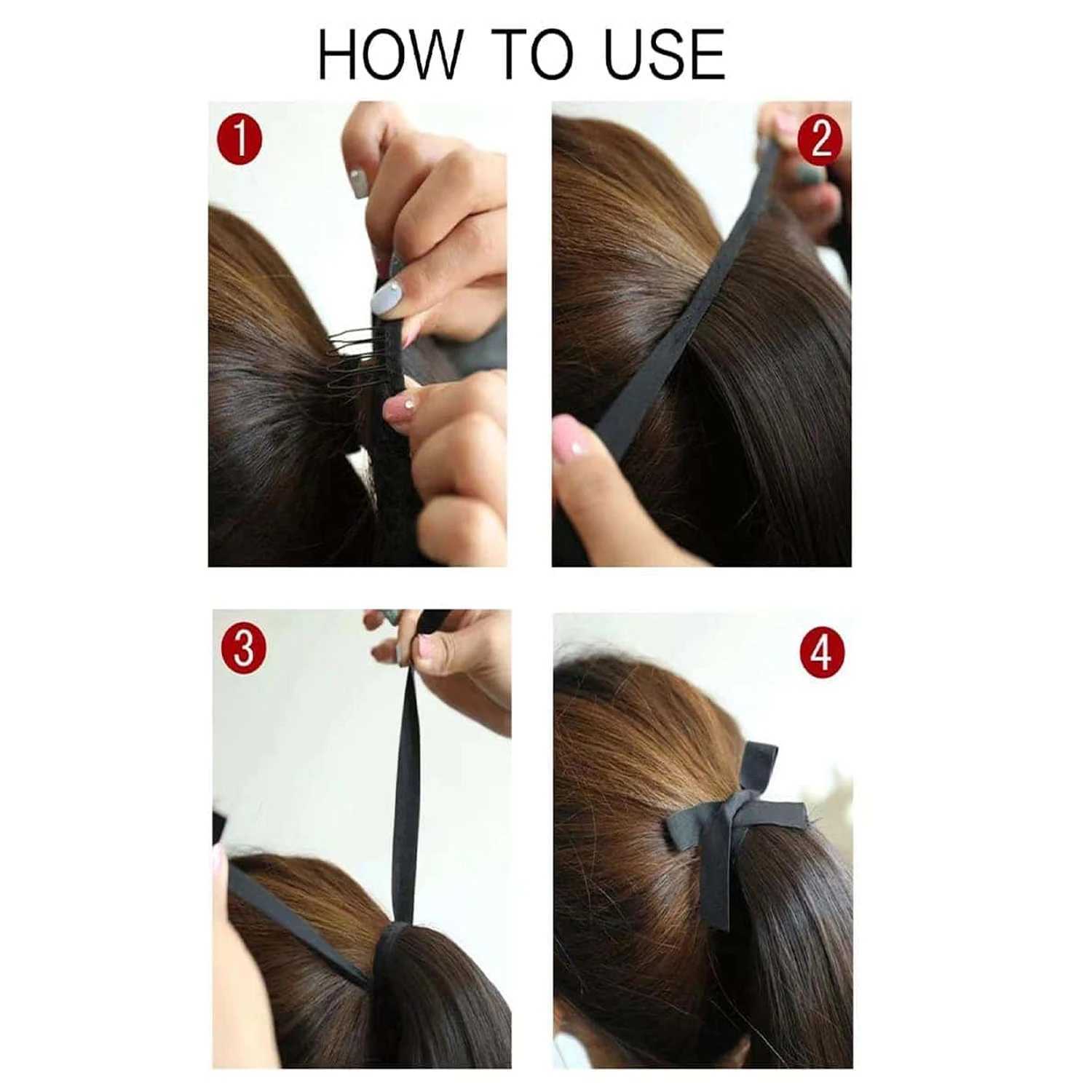 Clip in Ponytail Extension Wrap Around Long Straight Pony Tail Hair 85CM Synthetic Hairpiece for Women Heat ResistantXJ241221