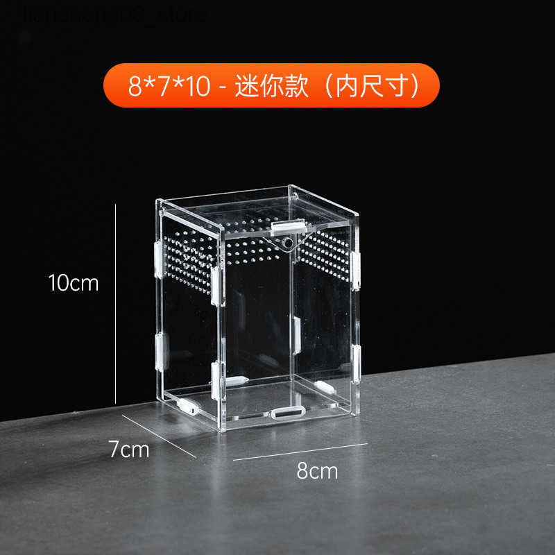 Other Pet Supplies Lightweight climbing pet feeding box eyelash horn guarding spider scorpion mantis crawler box assembly acrylic display feeding box 