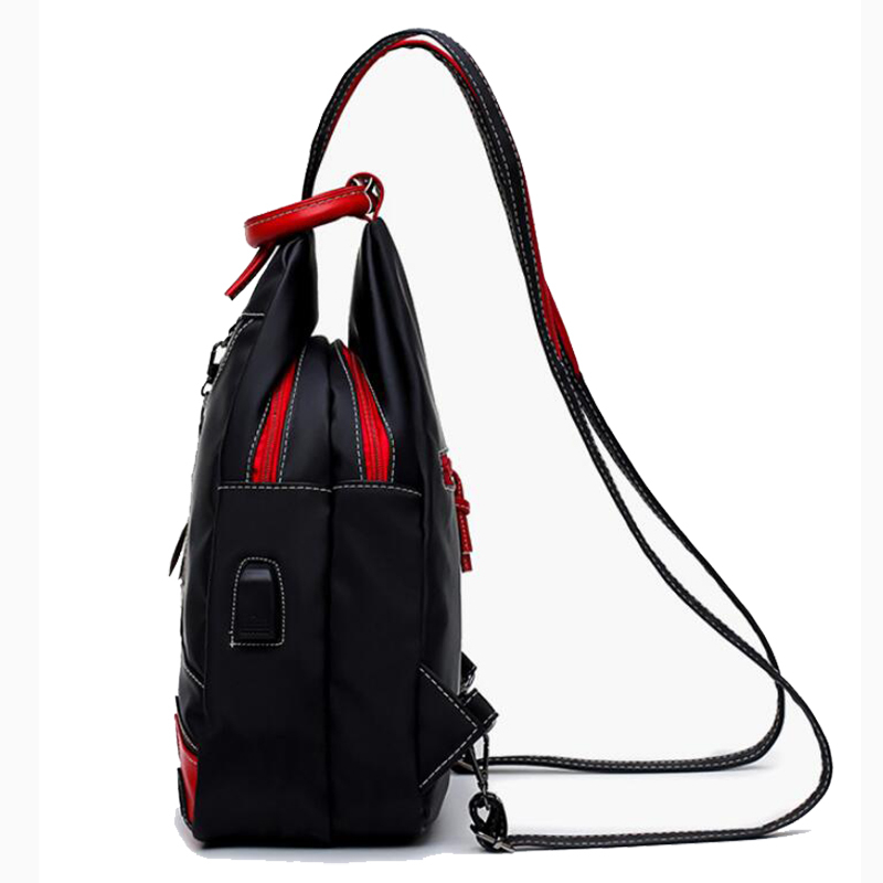 Fashion Women Backpack Waterproof Nylon Shoulder Leisure Travel Lage Outdoor Crossbody Student School Bag