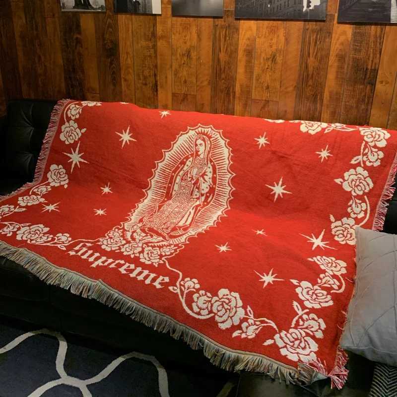 American Marias Virgin Mary Tapestry Street Trend Blanket Camping Blanket Sofa Ornaments Premium Quality BrandXJ241220