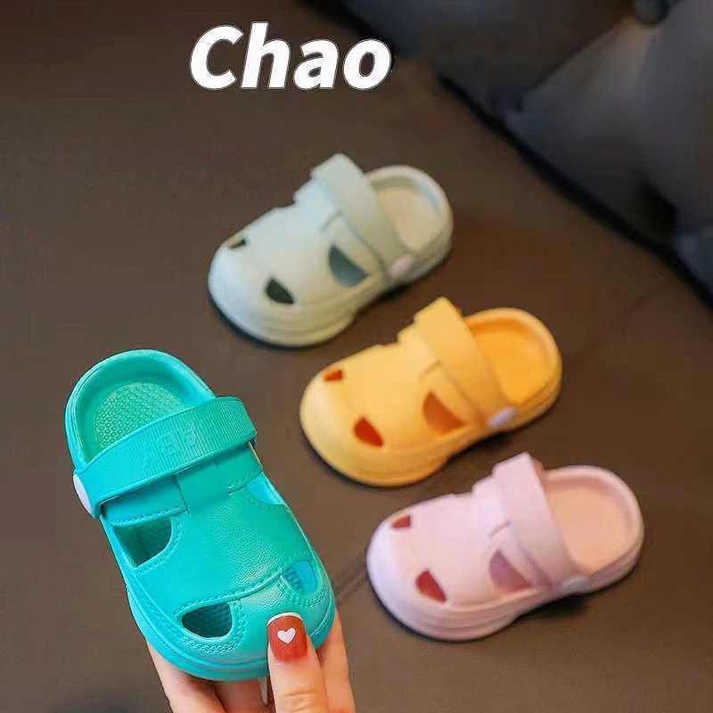 Sneakers Trendy Cute Solid Color Clogs For Boys Breathable Lightweight Wear-resistant Clogs For Indoor Outdoor Beach All Seasons H241221