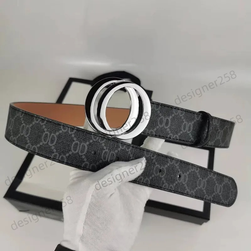 Designer belt belts for men Belt designer men belt luxury belt FashionGenuine Leather Letters Print Belt Unisex Golden Silver Buckle Popular Trendy Mens Belt