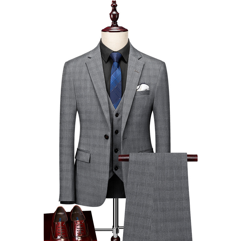 G1221Spring and autumn dark pattern suit groom jacket new men's simple casual