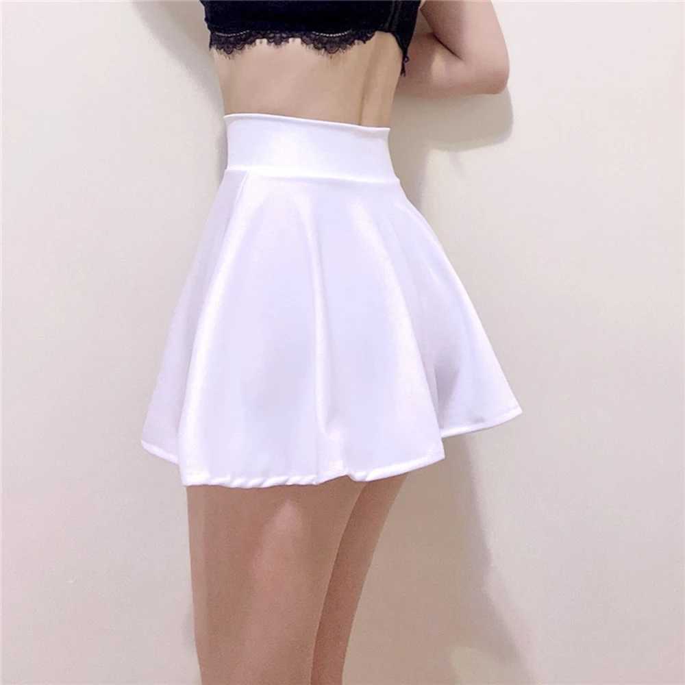 Shorts Pleated Skirts Women Dance Yoga Red Black Mini Drape Pleated High Waist Skirt Fe Without LiningXJ241221