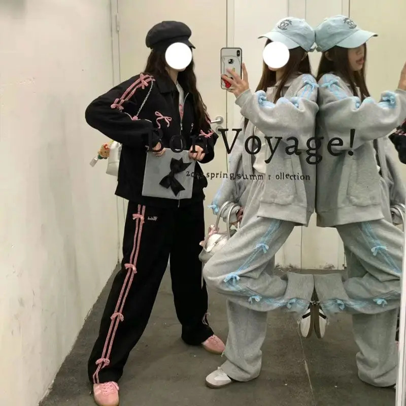 2024 Bow Bomber Jacket Women Y2k Coquette Aesthetic Korean Fashion Oversized Japanese 2000S Style Jackets Vintage Haruku