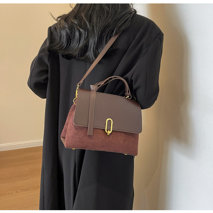 New Women s Fashion trend Multi functional Simple Handbag Texture Commuter Shoulder leisure Cross Small Square Bag Designer Trendy Shoulder Bag