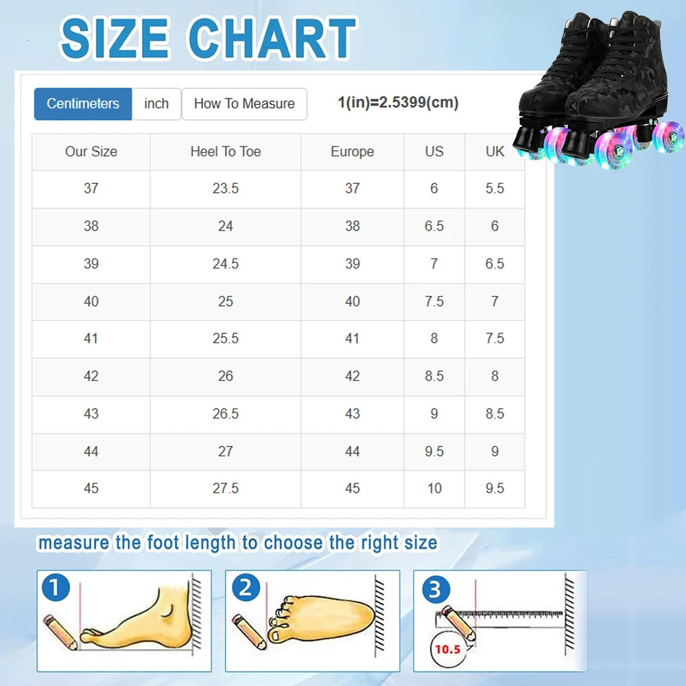 Outdoor Roller Skates Sports Double Row Skates Quad 4 Wheels Skating Women Flashing Roller Skates Shoes for Men Youth Boys Girls 241220