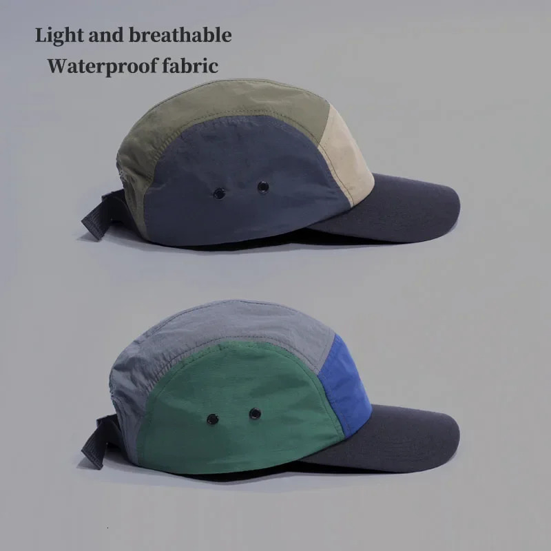 American Summer Hip Hop Mens Flat Baseball Hat Womens Hiking Camp Waterproof Hat Outdoor Sun Hat Fishing 5 Panel Hat 241220