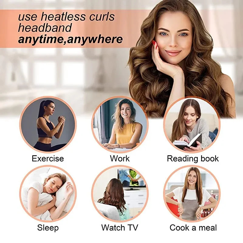 4 Claws Hair Curler Heatless Sponge Hair Curling Stick Wave Form Sleeping Hair Curler Curly Tube Beauty Style Tools 241220