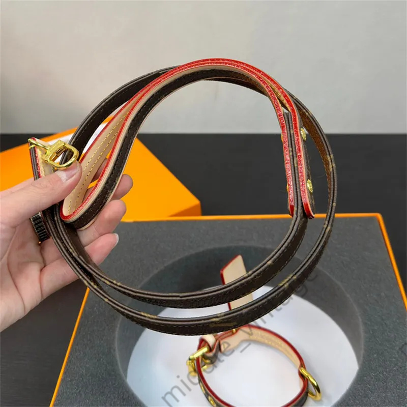Designer Set Trendy Brand Presbyc Dog Cat Collar Cowhide material Travel Essential Traction Rope Pet Anti-lost Artifact With Box