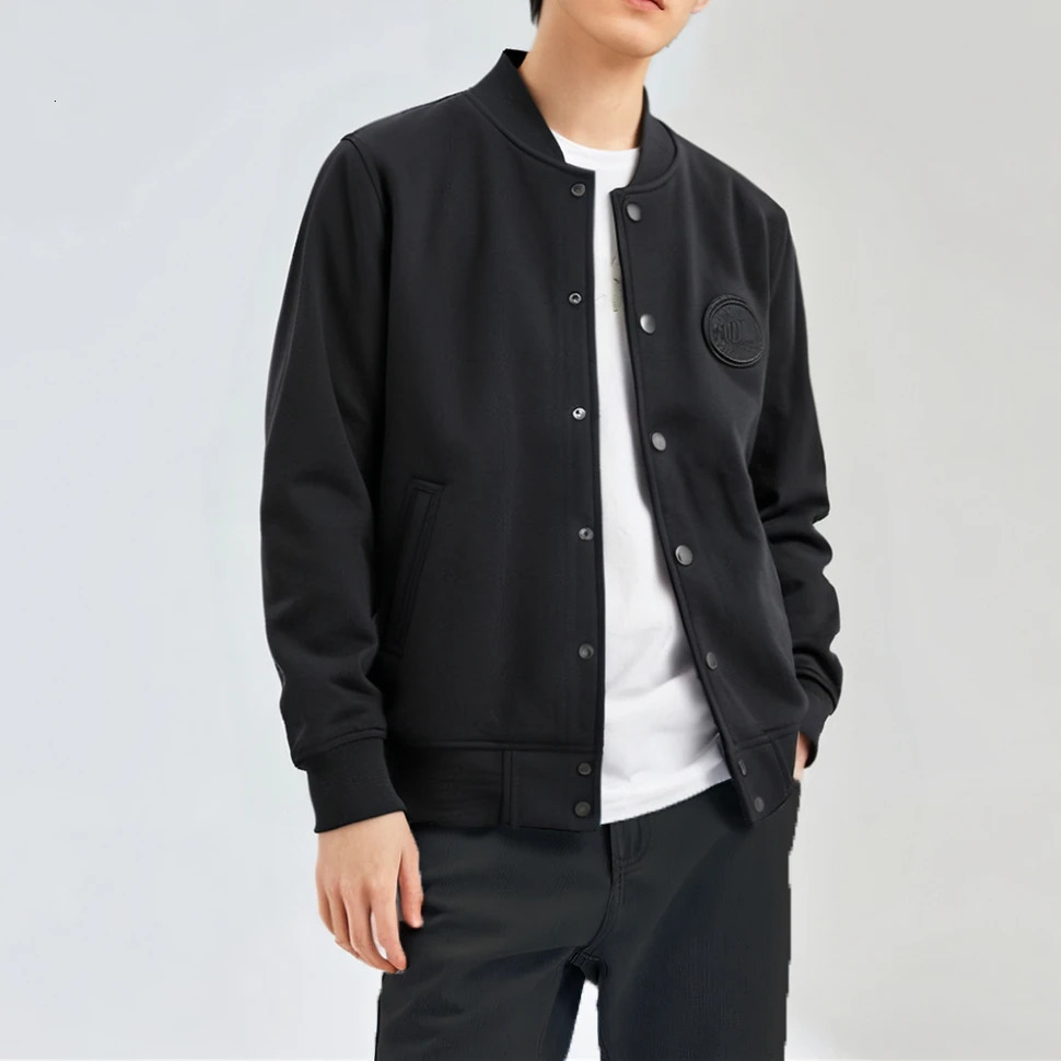 Autumn Winter American Retro Baseball Collar Thick Velvet Cardigan Hoodies Mens Knitted Sport Casual Letter Embroidery Jacket 241216