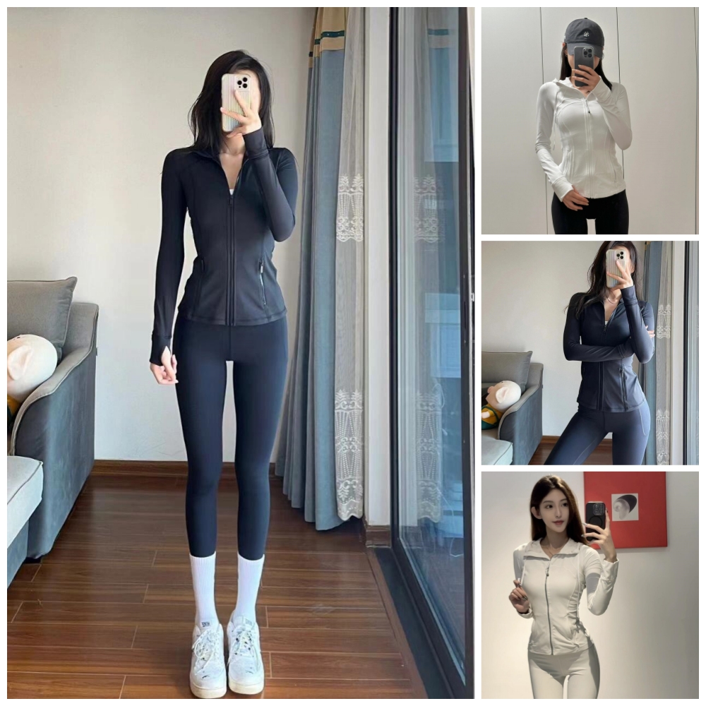 Workout Women Yoga Gold zip Sets jackets shorts leggings Push sets Womens High Waist Sports Jackets Zip Up Coat s set Pants Gym Suits