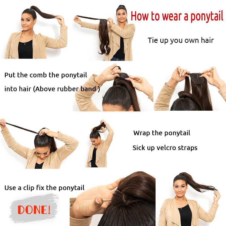 MyDiva Afro Long Straight Puff Ponytail Hair Extension Natural Synthetic Perm Yaki Hairpiece Drawstring Ponytails Elastic BandXJ241221