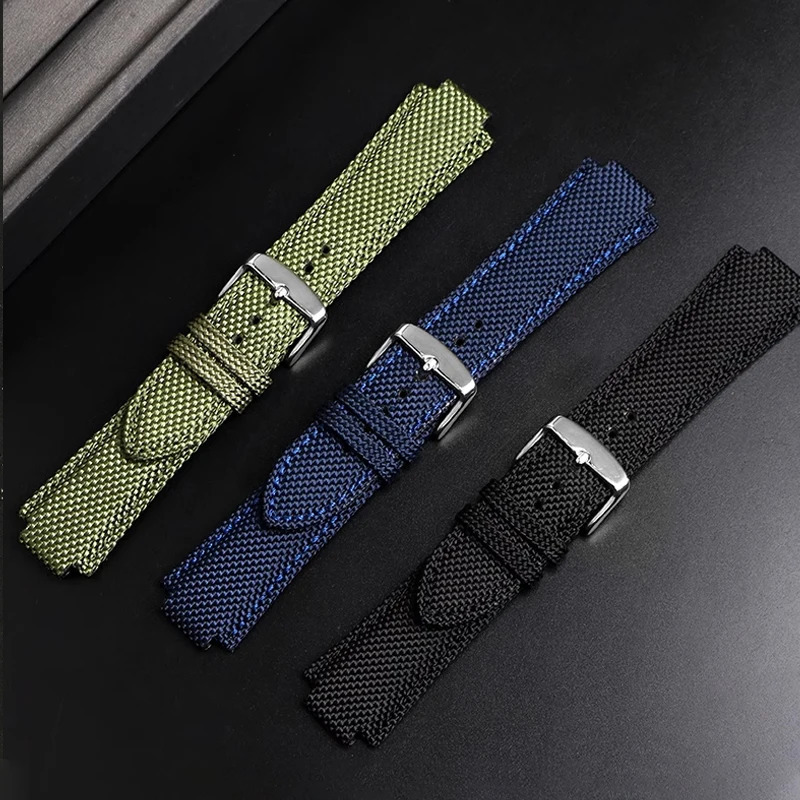 12mm Convex Mouth Nylon Watchband For Series Strap Super Player T137.407/410 Nylon Men Wristband Bracelet 241220
