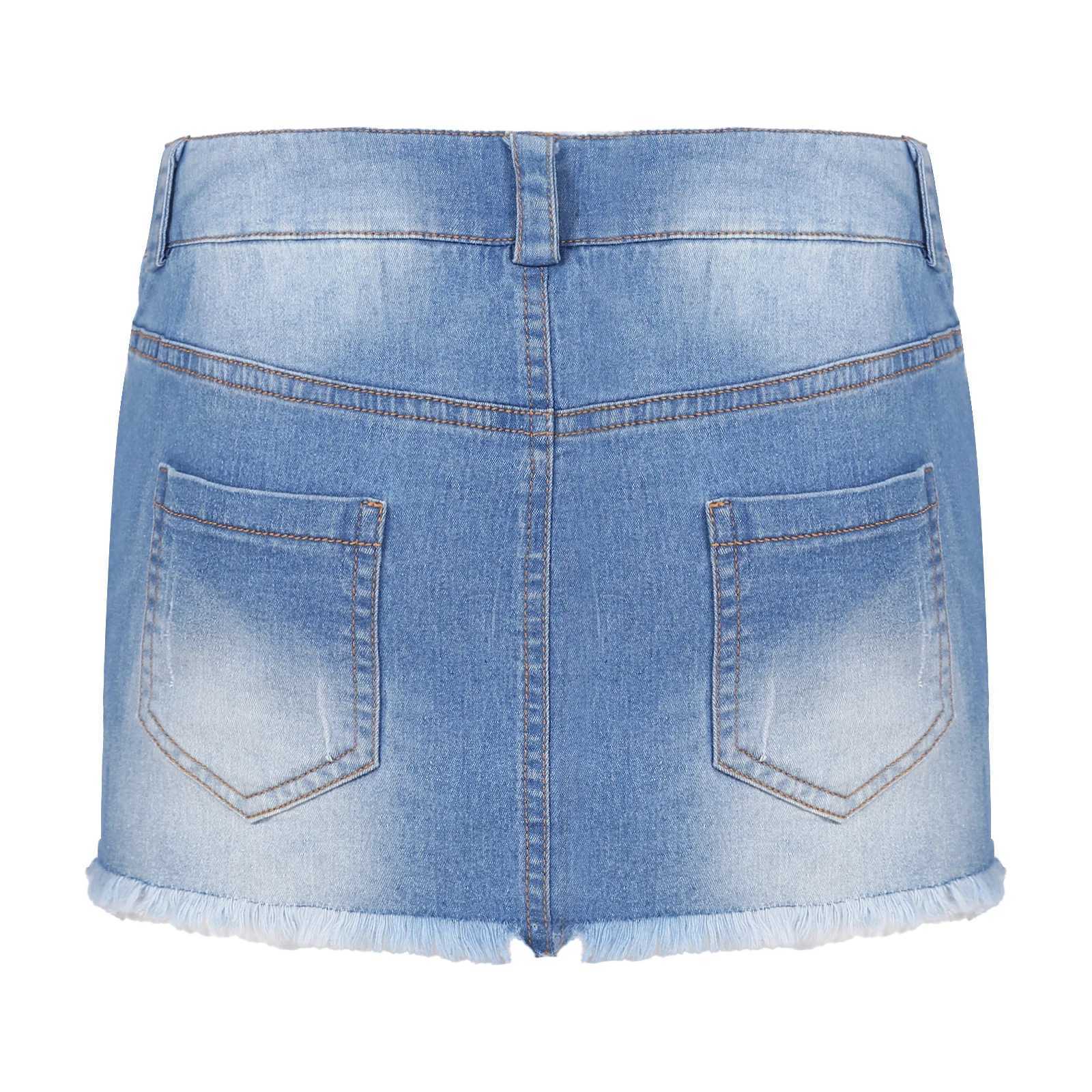 Womens Fashion Y2k Denim Mini Skirt Low Rise Sexy Pencil Short Jean Dress 90s Vintage Girls Party Skirt Fe Club StreetwearXJ241221
