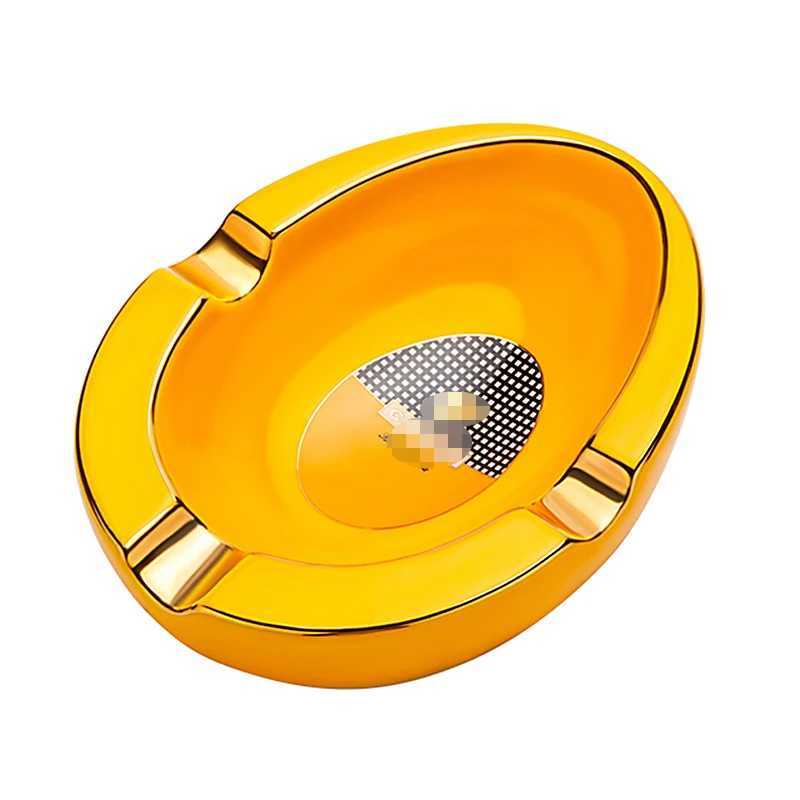 Cigar Ashtray Ceramic Oval Tricolor Cigar Ashtray AccessoriesXJ241220