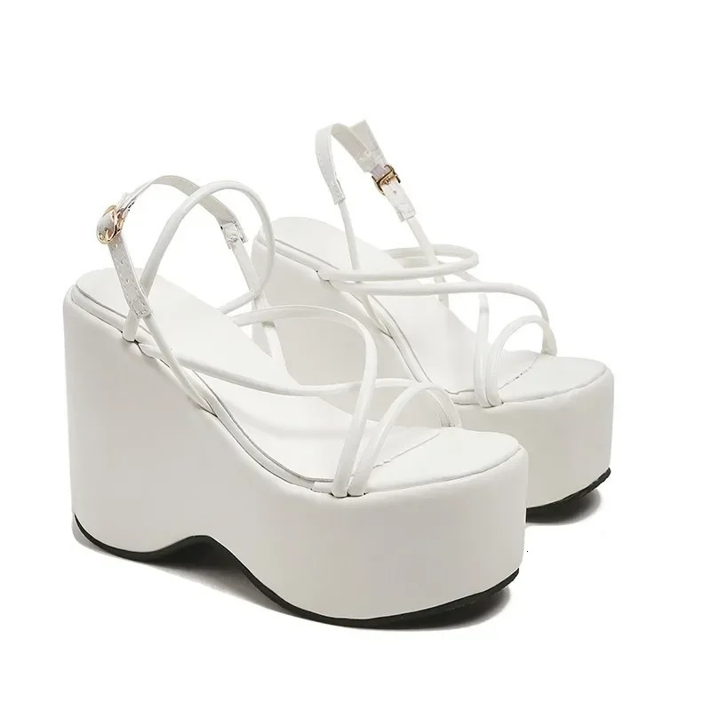 Platform Womans Sexy Sandals Shoes Punk Wedges High Heels Comfy Leisure Woman Shoes Sandalias 241220