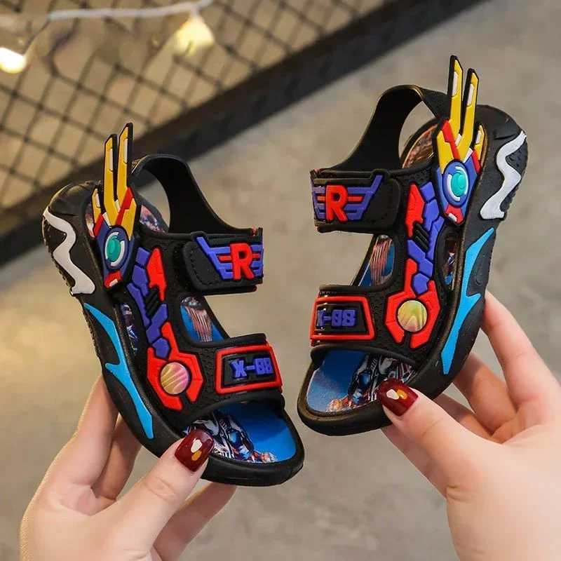 Sneakers Boys Sandals Summer Kids Shoes Toddler Baby Boys Sandals Infant Casual Beach Children Outdoor Black Shoes H241221